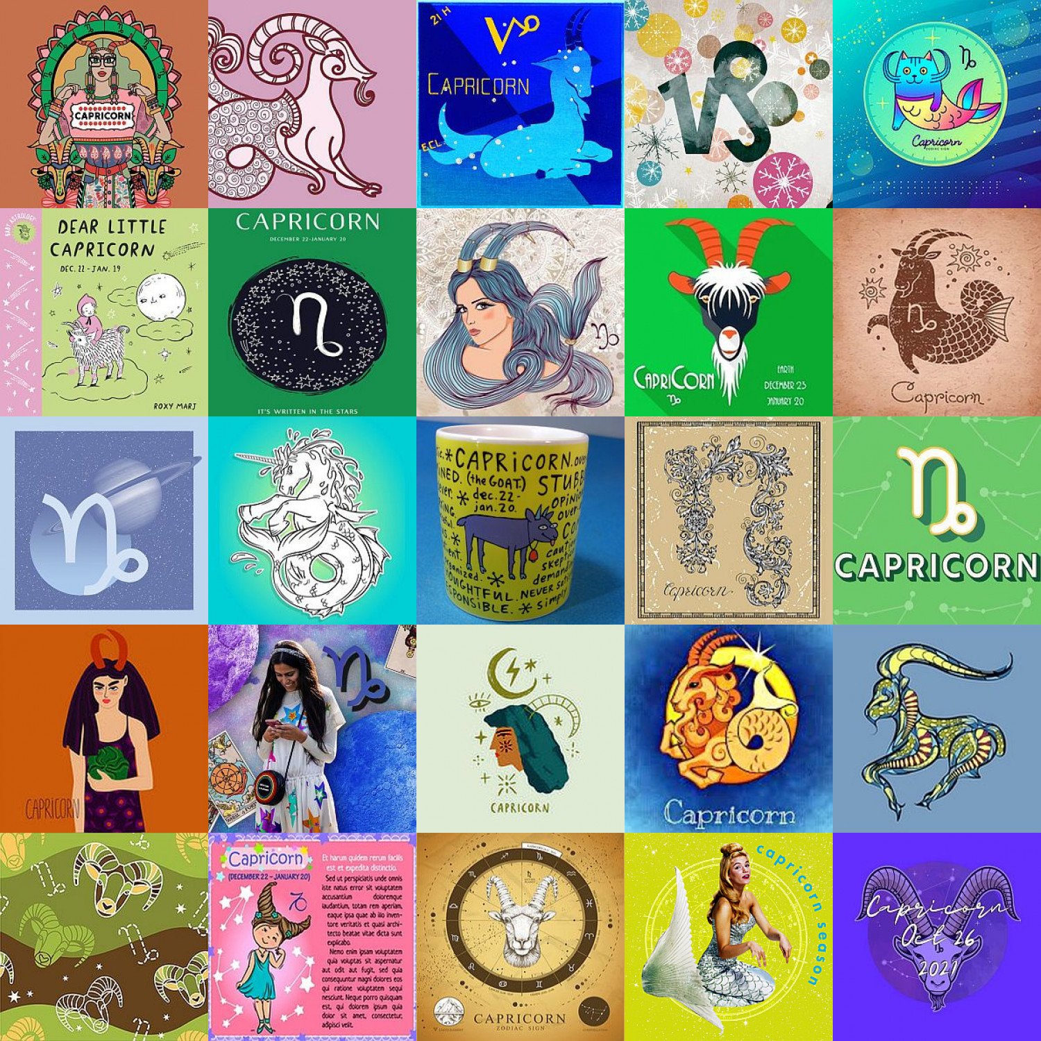 Solve Capricorn Dec 22-Jan 19 jigsaw puzzle online with 324 pieces