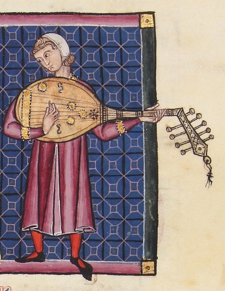 Solve Illumination, Musician playing a Lutefamily Instrument, 13th