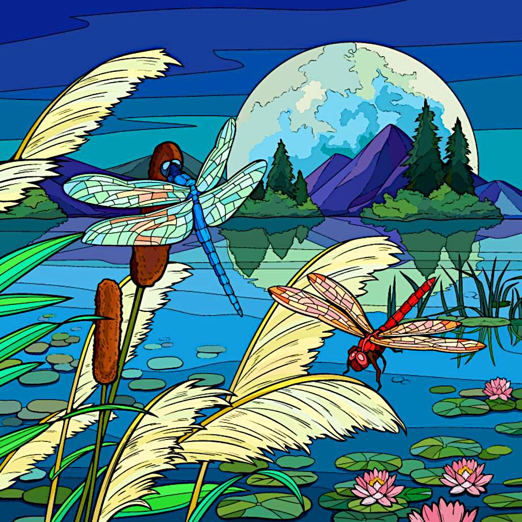 Solve 134 Paint by Number jigsaw puzzle online with 64 pieces