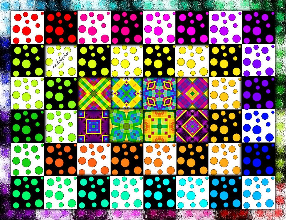 Solve Oh so dotty... jigsaw puzzle online with 12 pieces