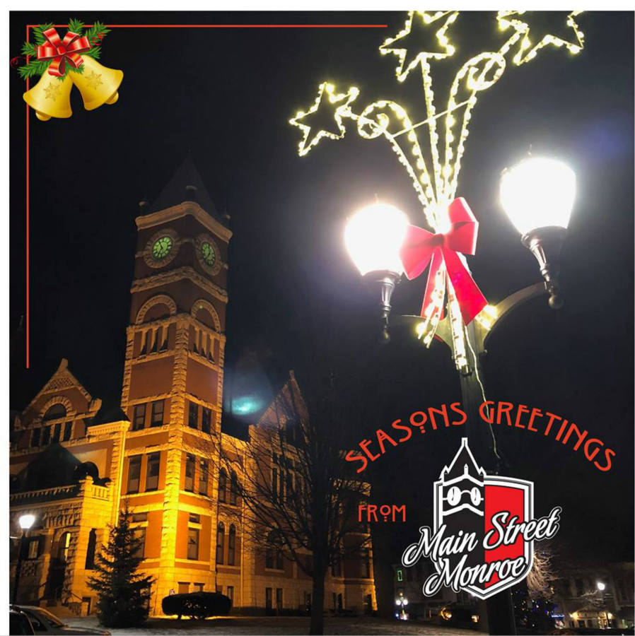 Monroe Wi Sign Solve Monroe, WI greetings jigsaw puzzle online with 64 pieces
