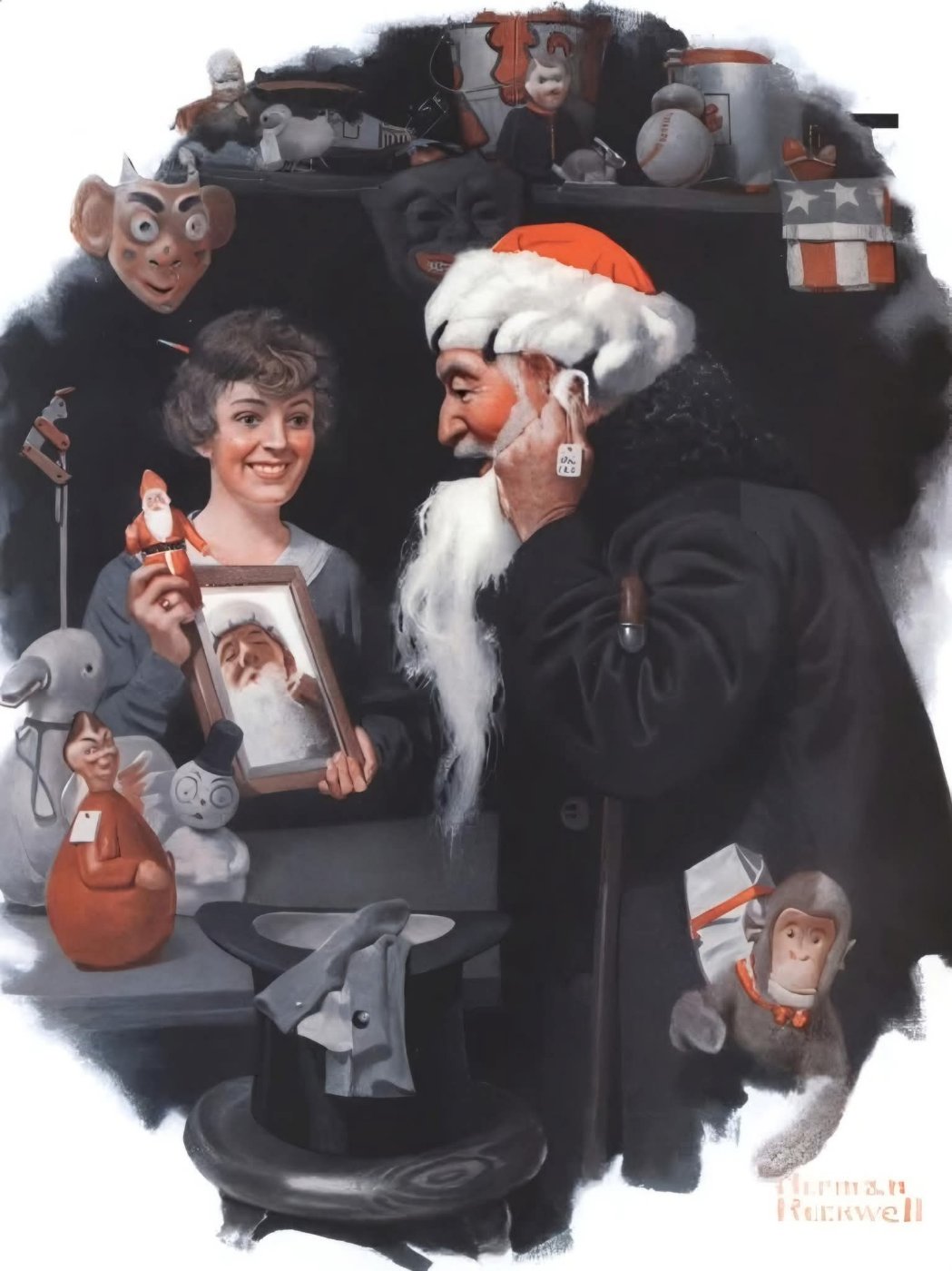 Solve Norman Rockwell jigsaw puzzle online with 35 pieces