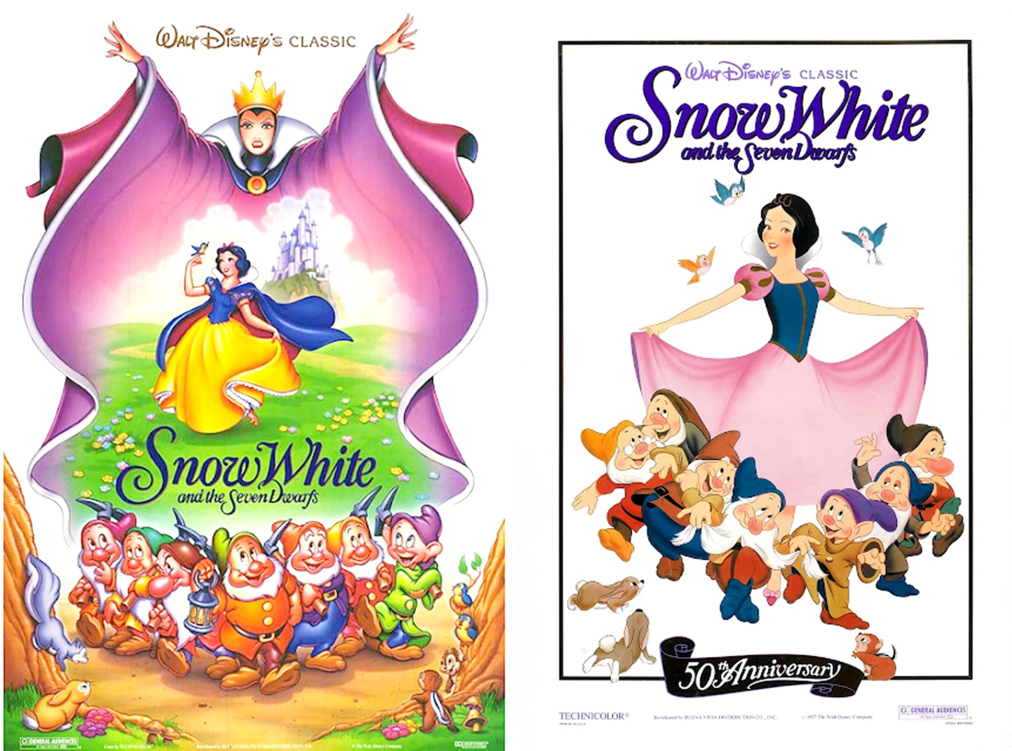 Solve Snow White and the Seven Dwarfs ~ Re-release 1993 and 1987 jigsaw ...