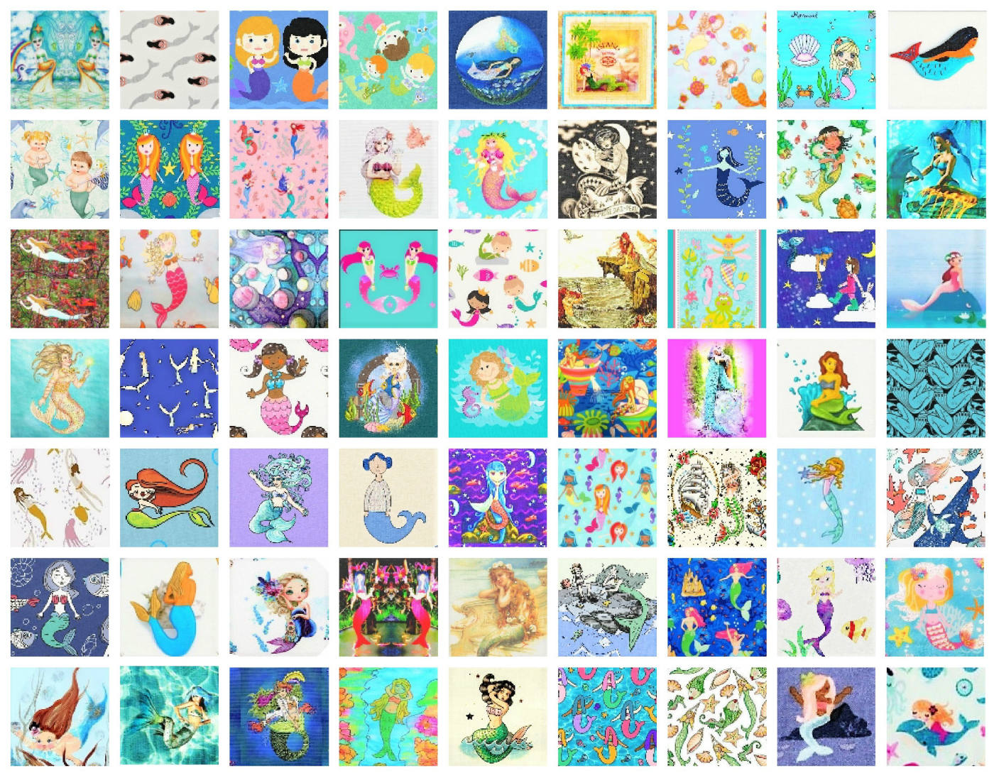 Solve PATCHWORK MERMAIDS jigsaw puzzle online with 154 pieces