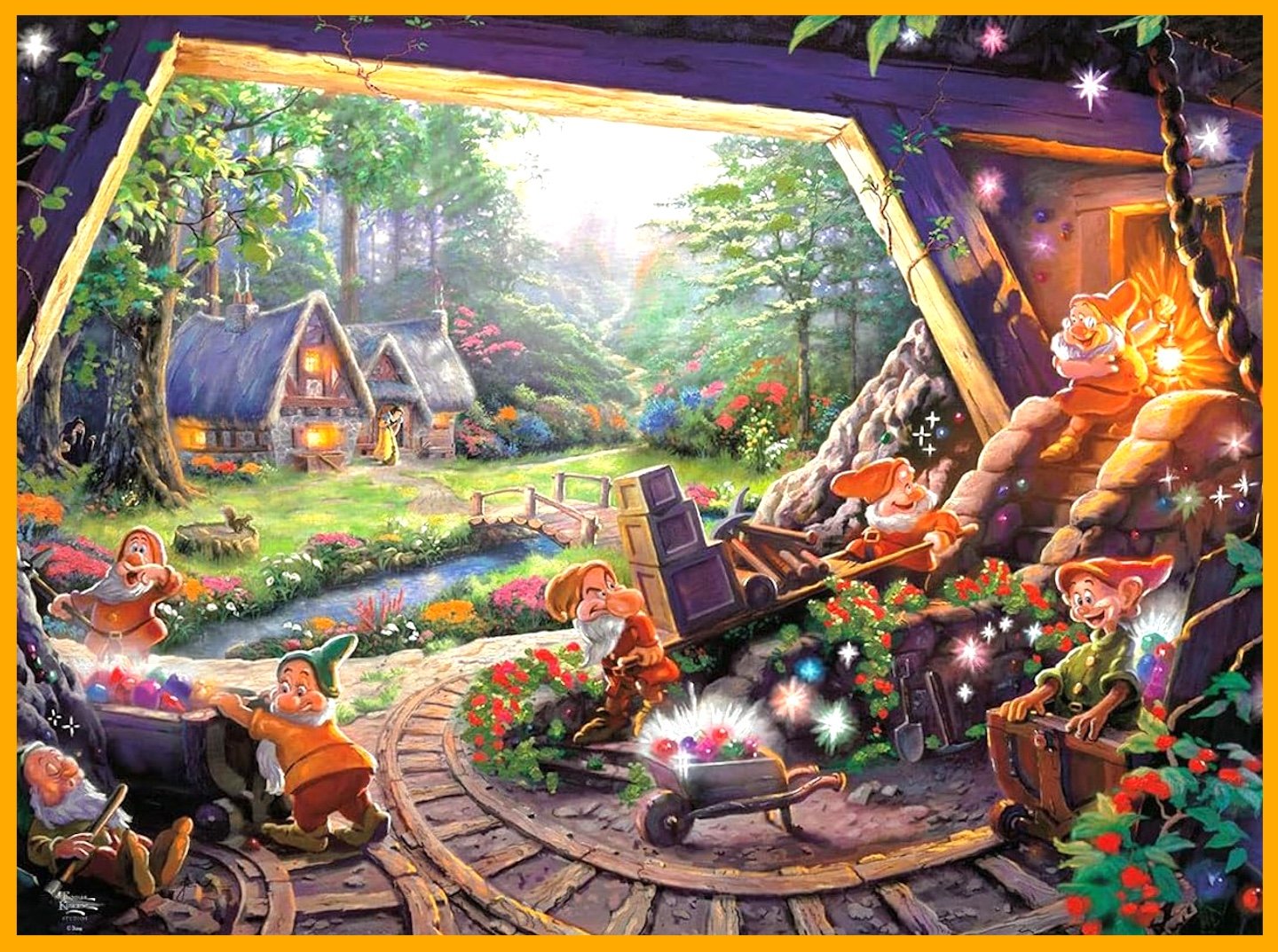 Solve Snow White jigsaw puzzle online with 352 pieces
