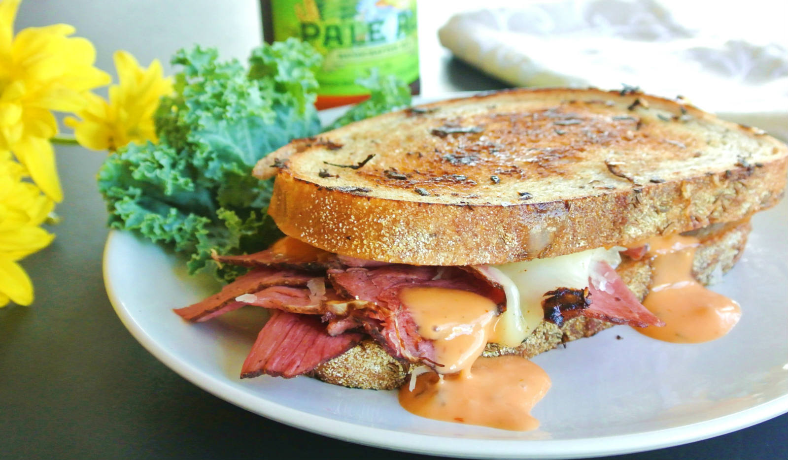 Solve Reuben Pastrami on Rye Bread Sandwich jigsaw puzzle online with
