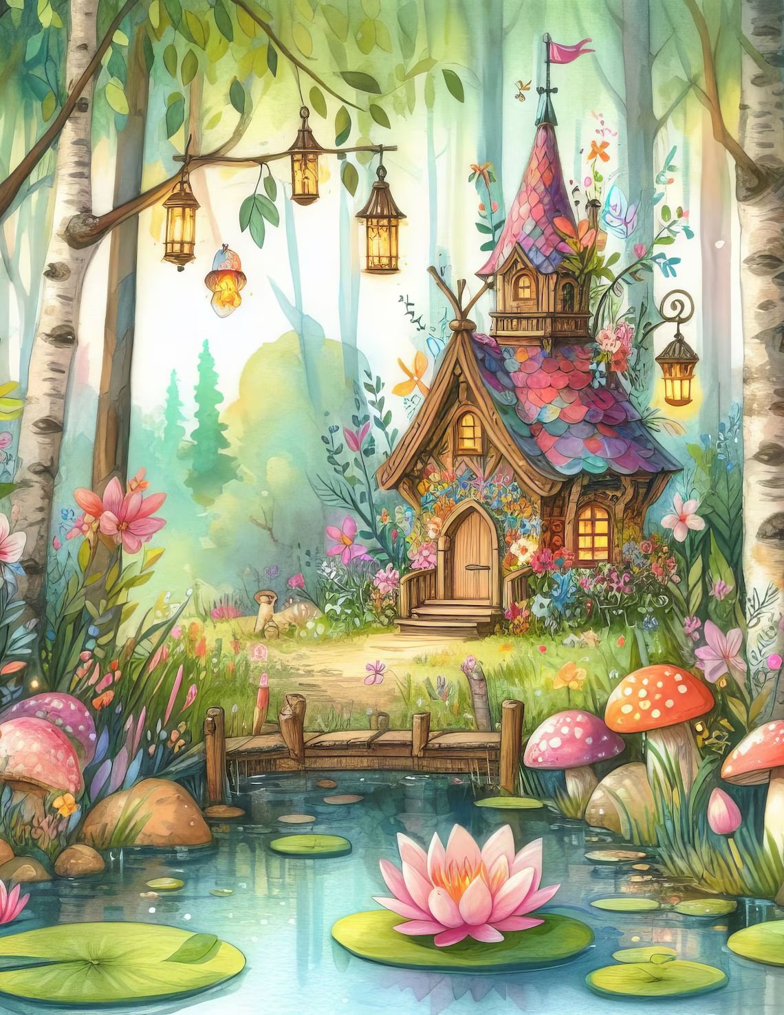 Solve Fairytale House 7 jigsaw puzzle online with 80 pieces