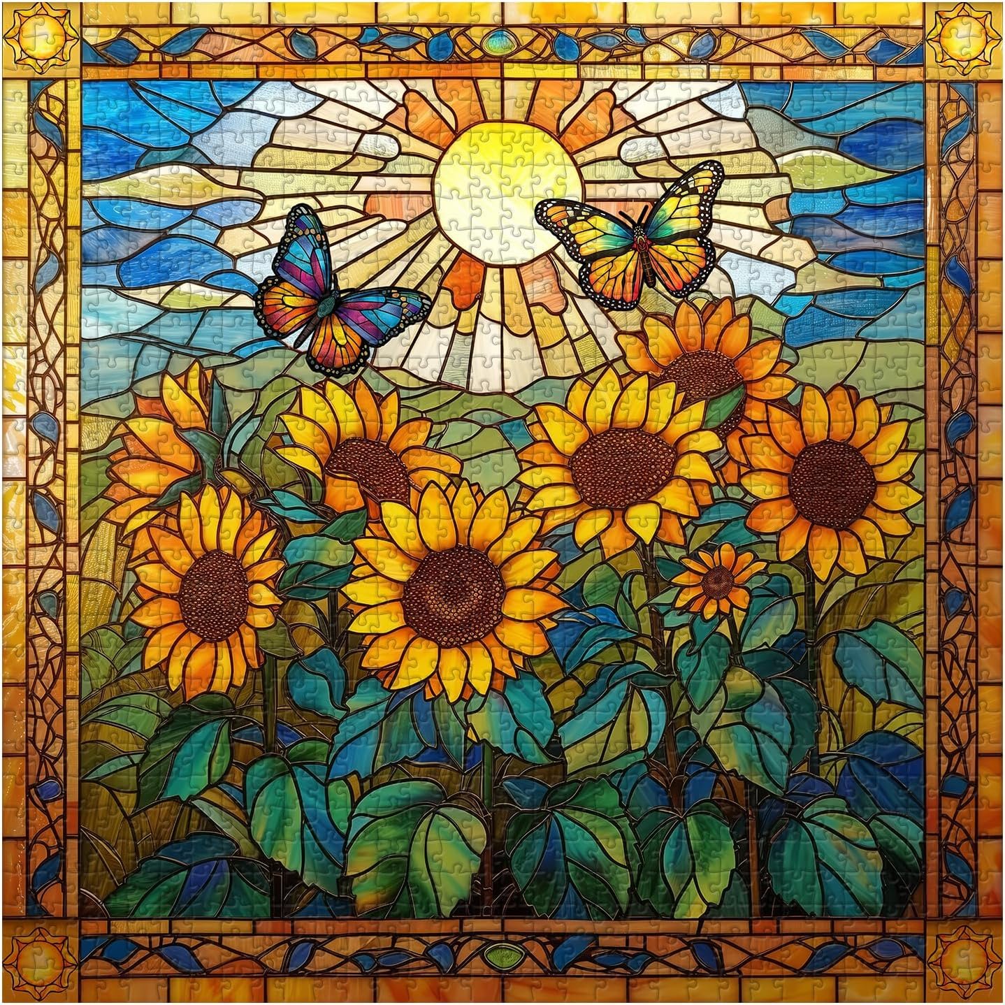 Solve Sunflowers Jigsaw Puzzle Online With 256 Pieces