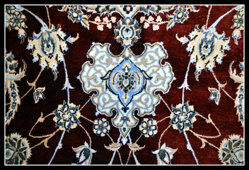 Solve Silk Persian rug jigsaw puzzle online with 54 pieces