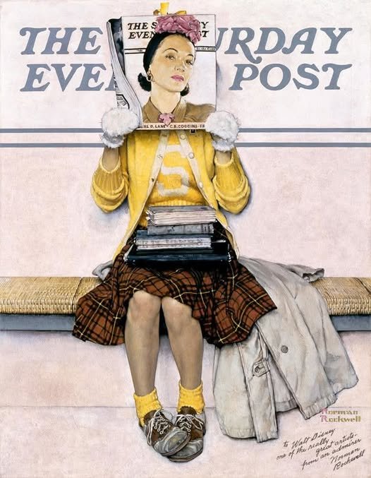 Solve Art by Norman Rockwell jigsaw puzzle online with 99 pieces