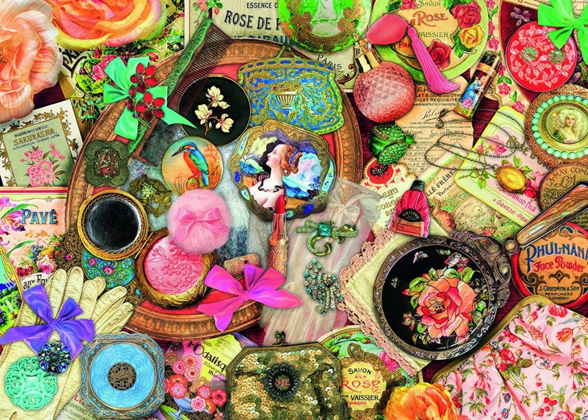 1000 Piece Flower Stamp Jigsaw Puzzle For Adults - Vintage Botanical Collage Puzzle - View #10