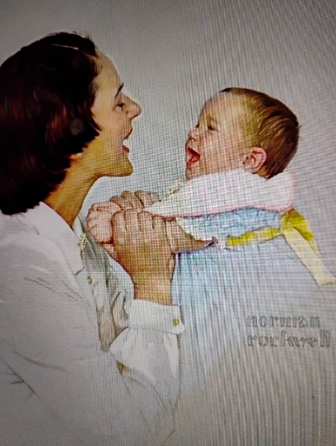 Solve Norman Rockwell jigsaw puzzle online with 63 pieces