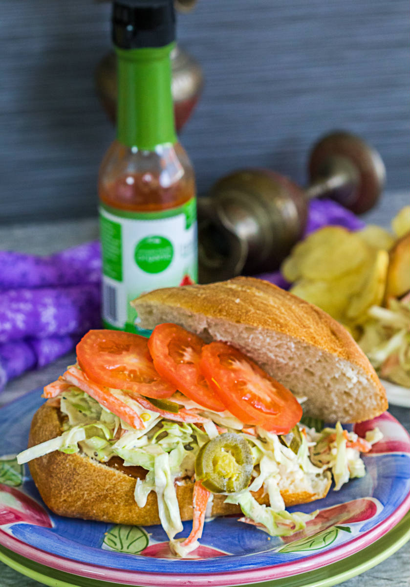 Solve BBQ Cole Slaw Sandwich with Jalapenos jigsaw puzzle online with
