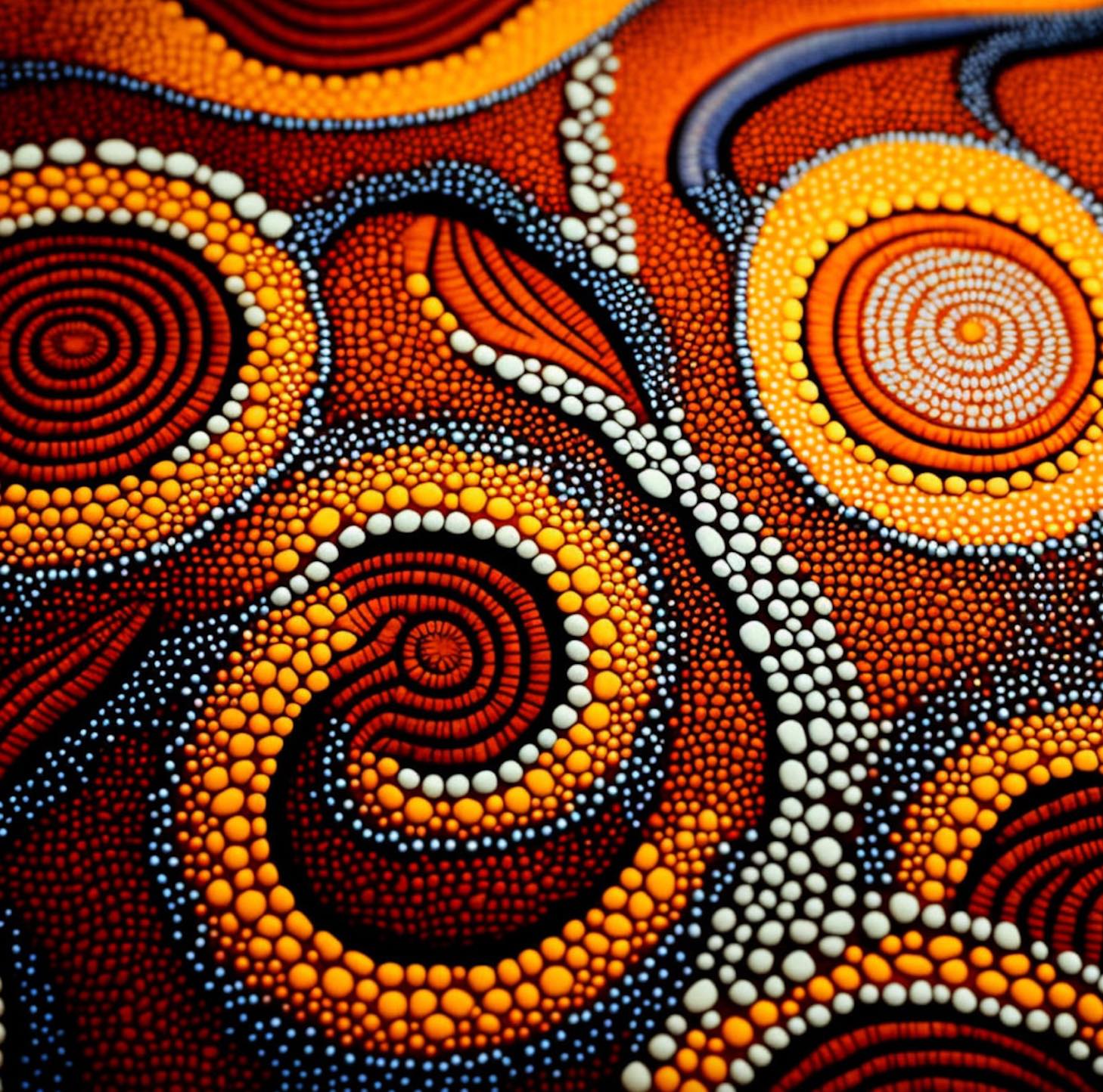 Solve Contemporary Aboriginal Art jigsaw puzzle online with 144 pieces