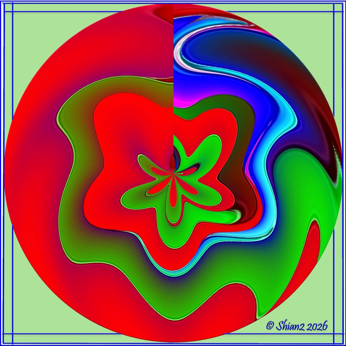 Solve Rippled Circle jigsaw puzzle online with 16 pieces