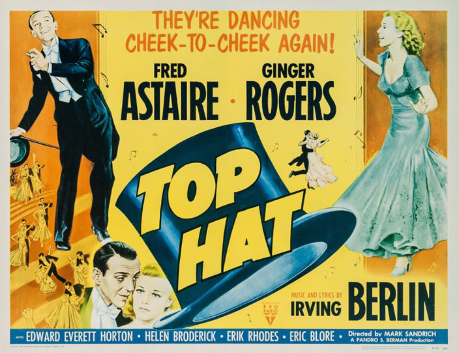 Solve Top Hat Movie Poster jigsaw puzzle online with 475 pieces