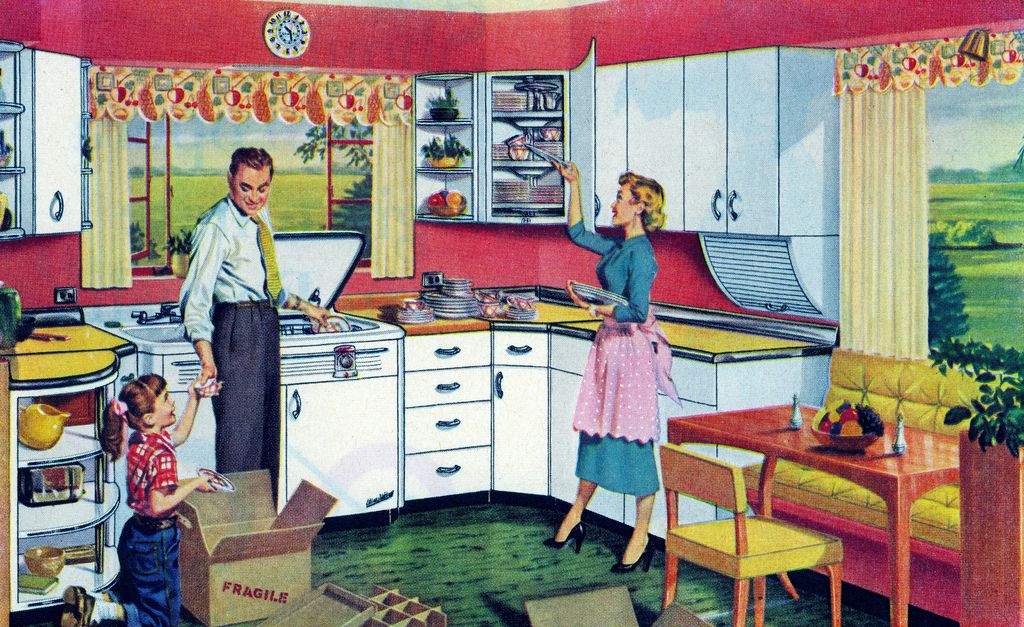 Solve RETRO KITCHEN jigsaw puzzle online with 187 pieces