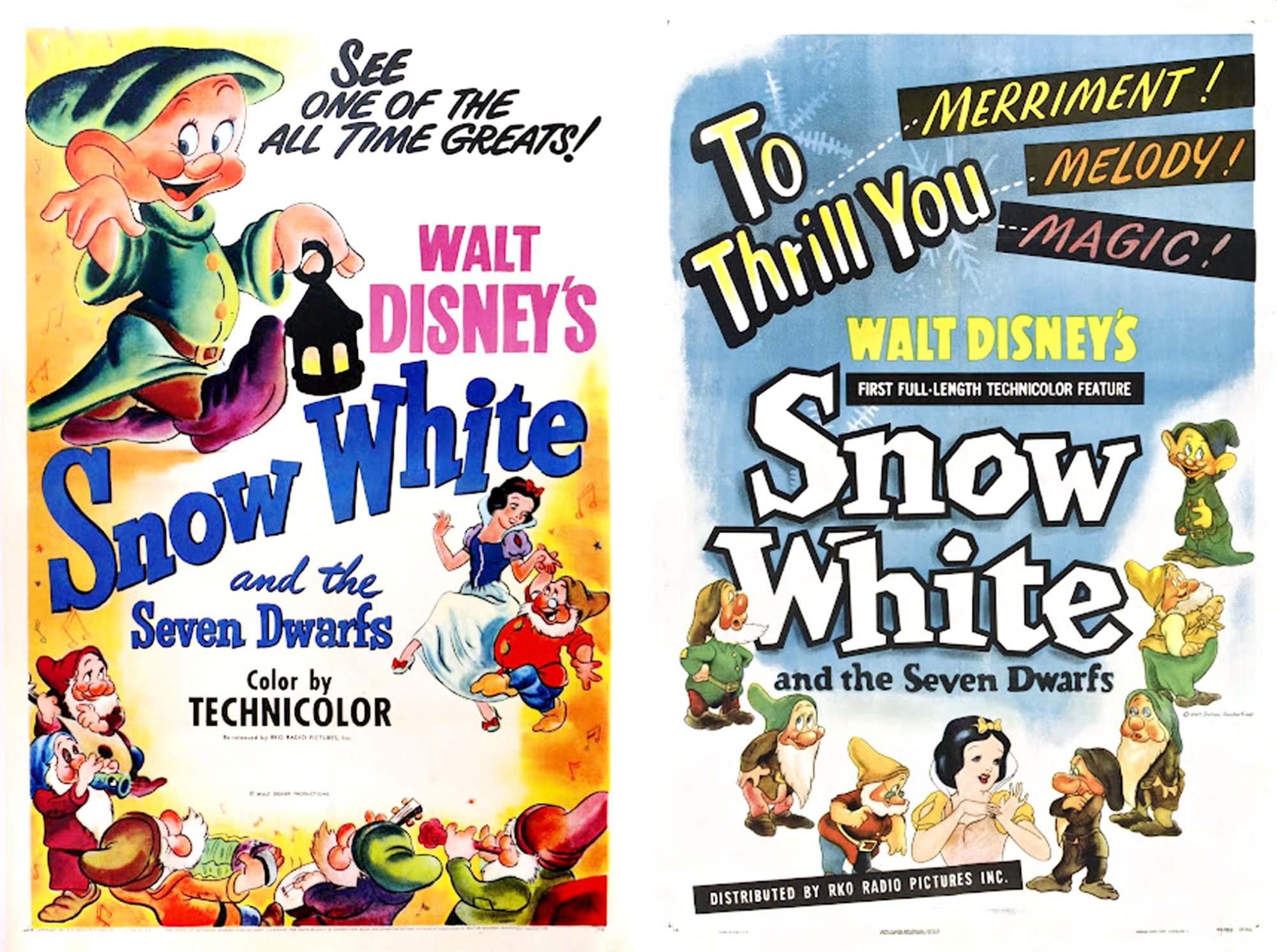 Solve Snow White and the Seven Dwarfs ~ Re-release 1951 and 1943 jigsaw ...
