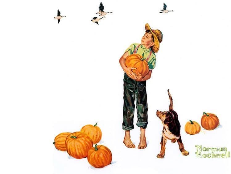 Solve Norman Rockwell jigsaw puzzle online with 48 pieces