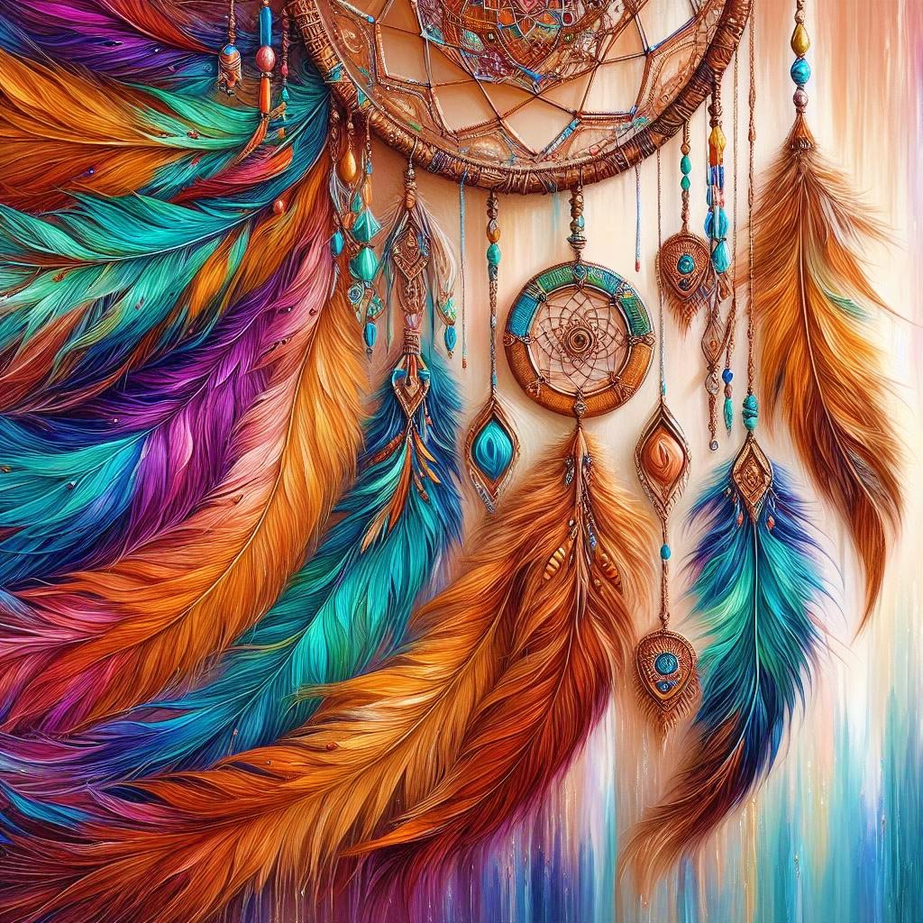 Solve beautiful dream catcher jigsaw puzzle online with 64 pieces