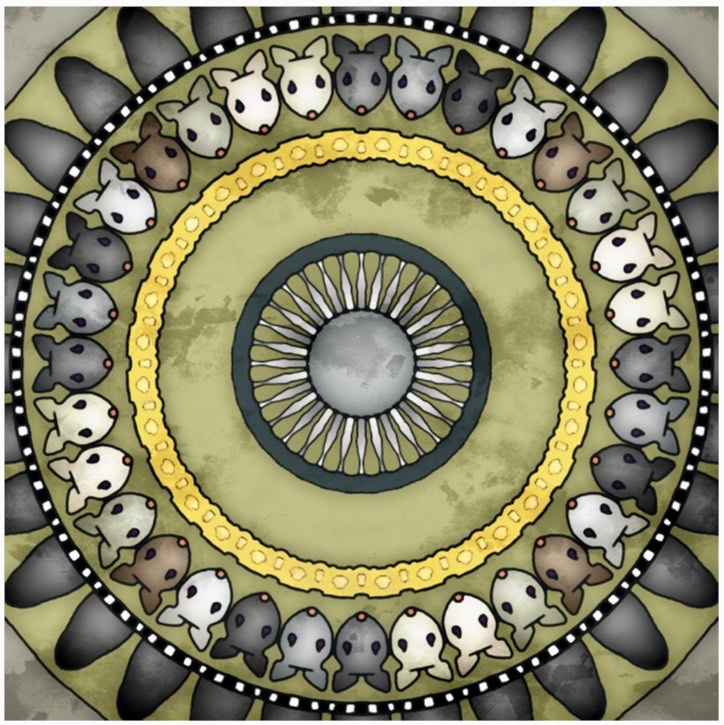 Solve the mice ate the cheese jigsaw puzzle online with 25 pieces