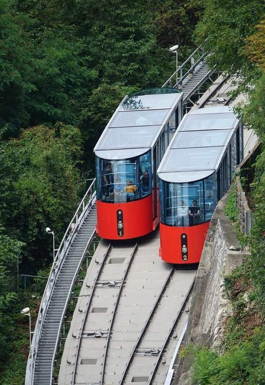 Solve Funicular railway Schlossbergbahn Graz (Austria) jigsaw puzzle ...