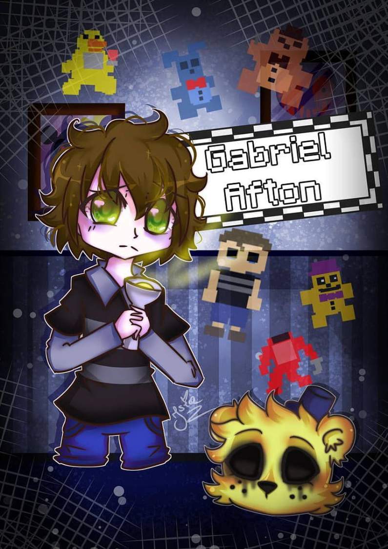 Solve FNAF Christopher/Norman/CC Afton Cute Poster (IDK why it says