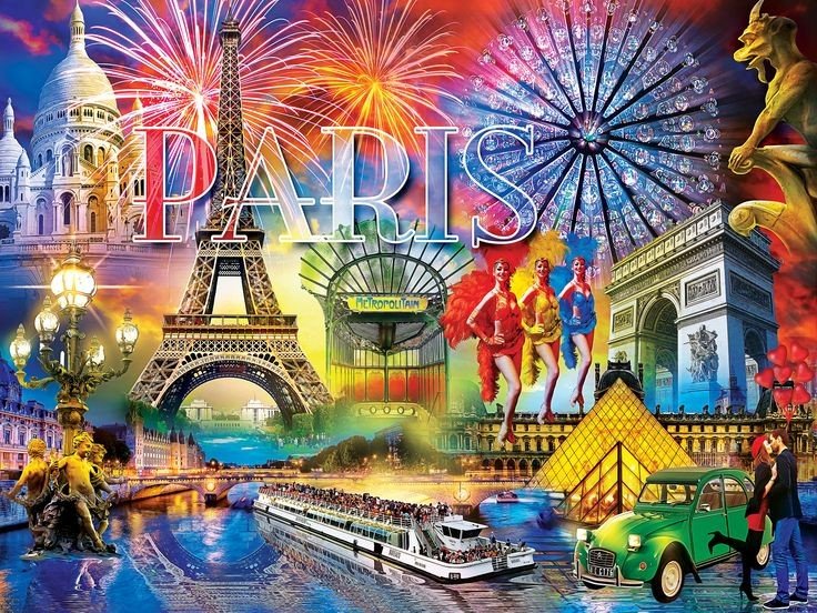 Solve Weekend in Paris jigsaw puzzle online with 80 pieces