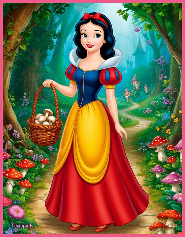Solve Snow White jigsaw puzzle online with 63 pieces