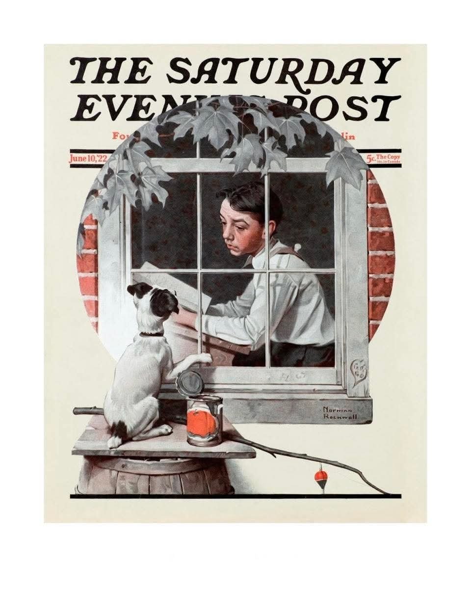 Solve Norman Rockwell jigsaw puzzle online with 30 pieces