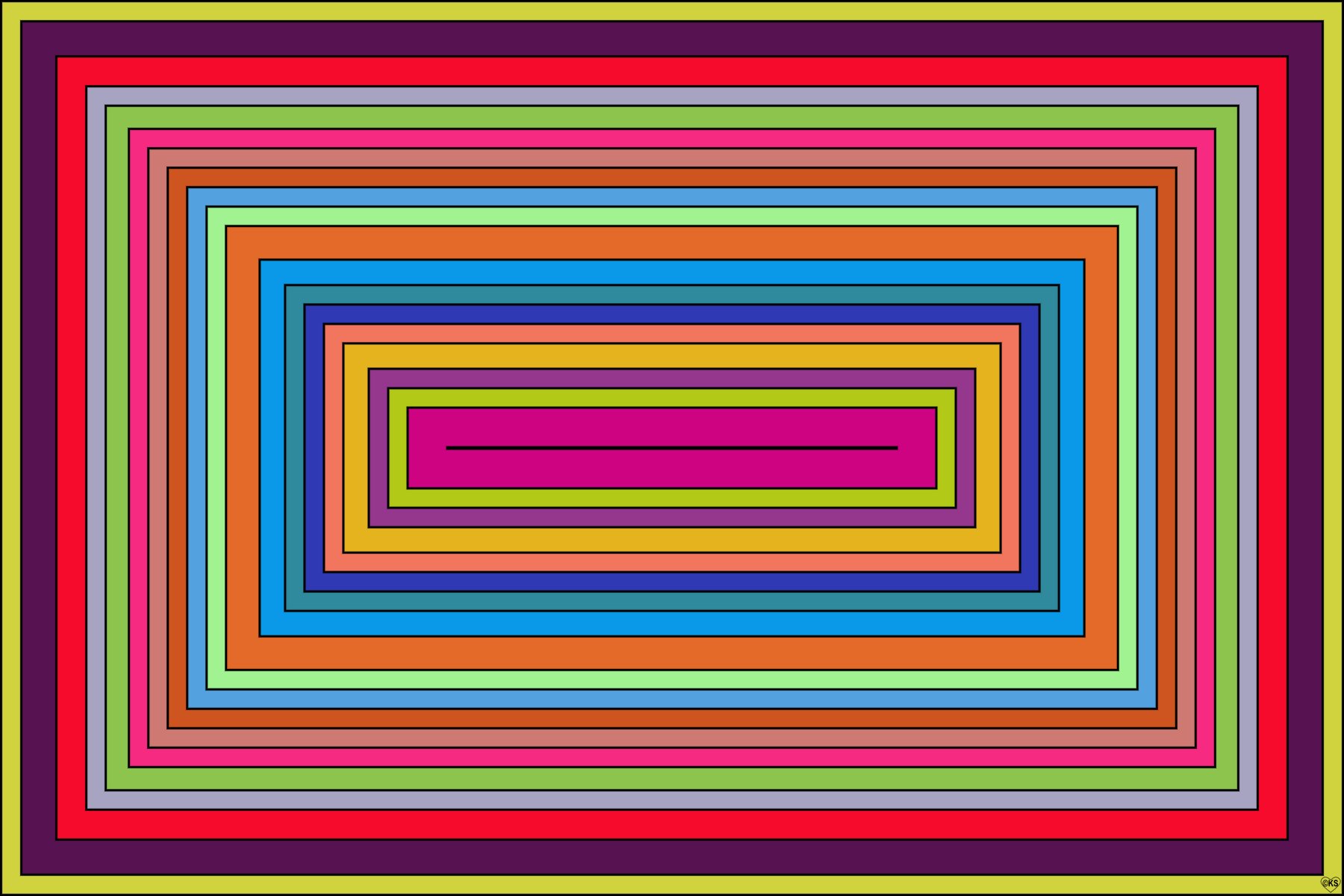Solve Concentric Rectangles!! ~ M jigsaw puzzle online with 600 pieces