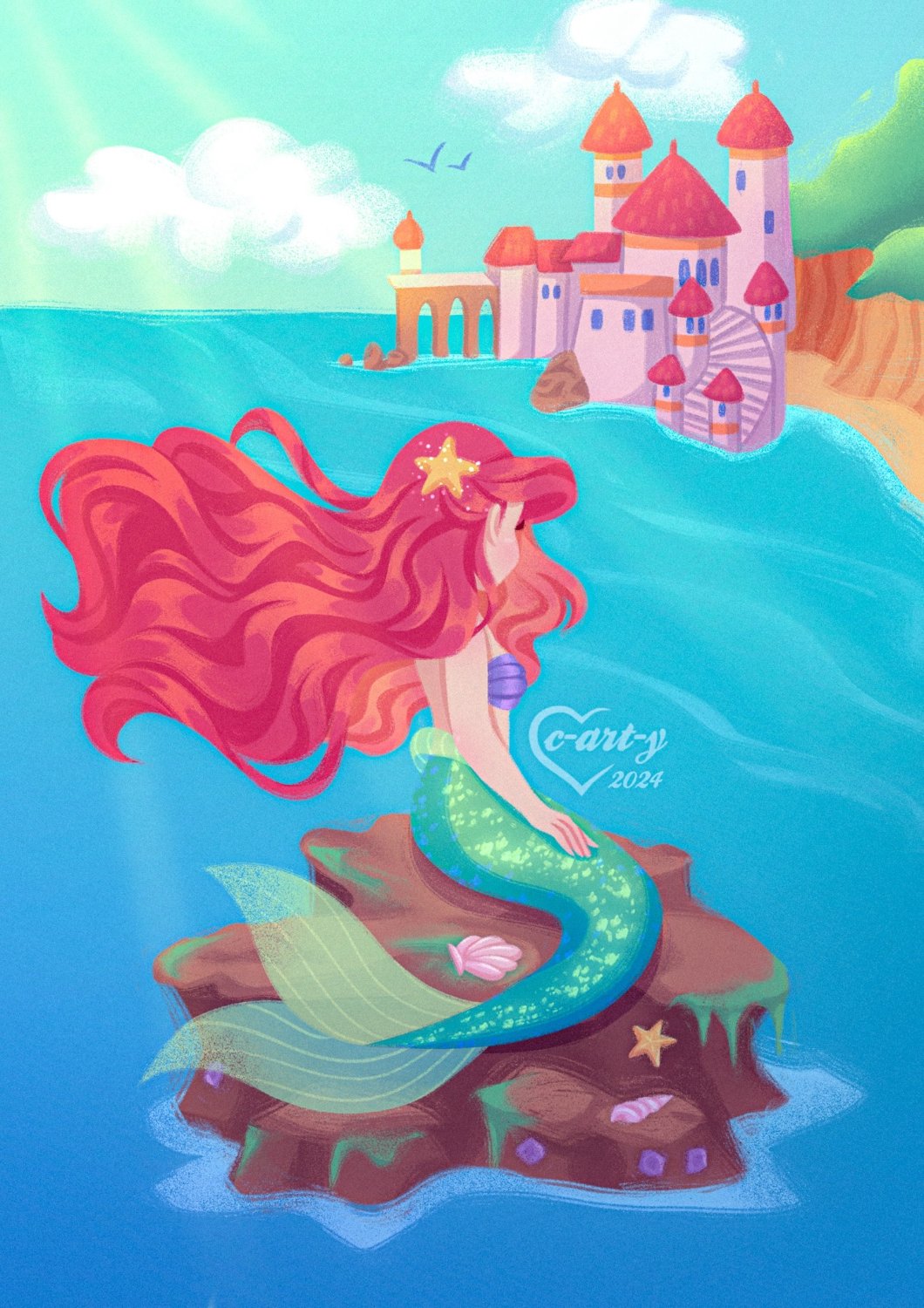 Solve The Little Mermaid jigsaw puzzle online with 408 pieces