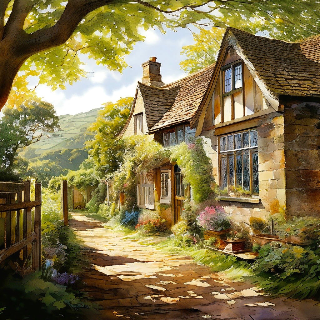 Solve Cotswold Country Cottage jigsaw puzzle online with 306 pieces