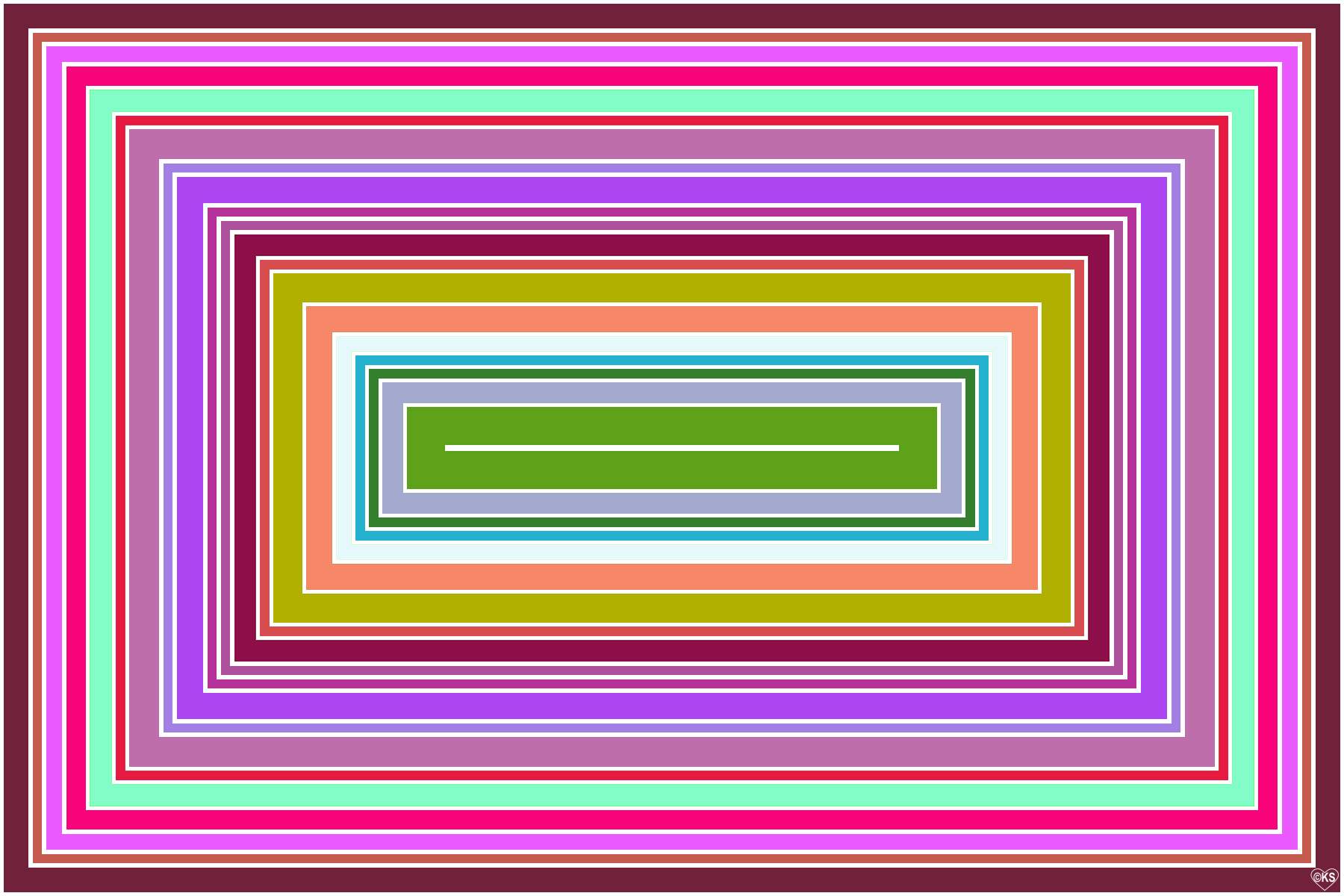 Solve Concentric Rectangles!! ~ H jigsaw puzzle online with 600 pieces