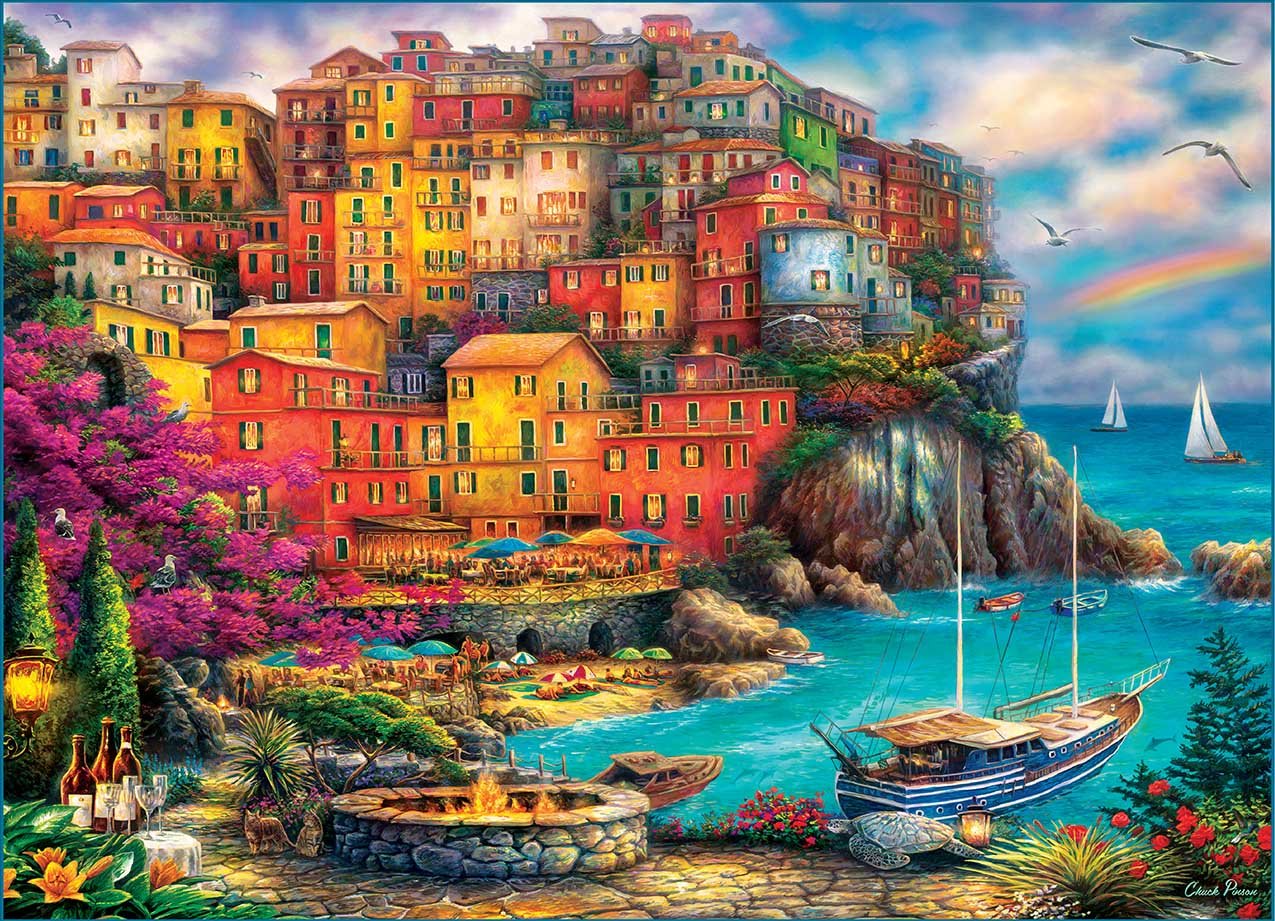 Solve Cinque Terre jigsaw puzzle online with 140 pieces