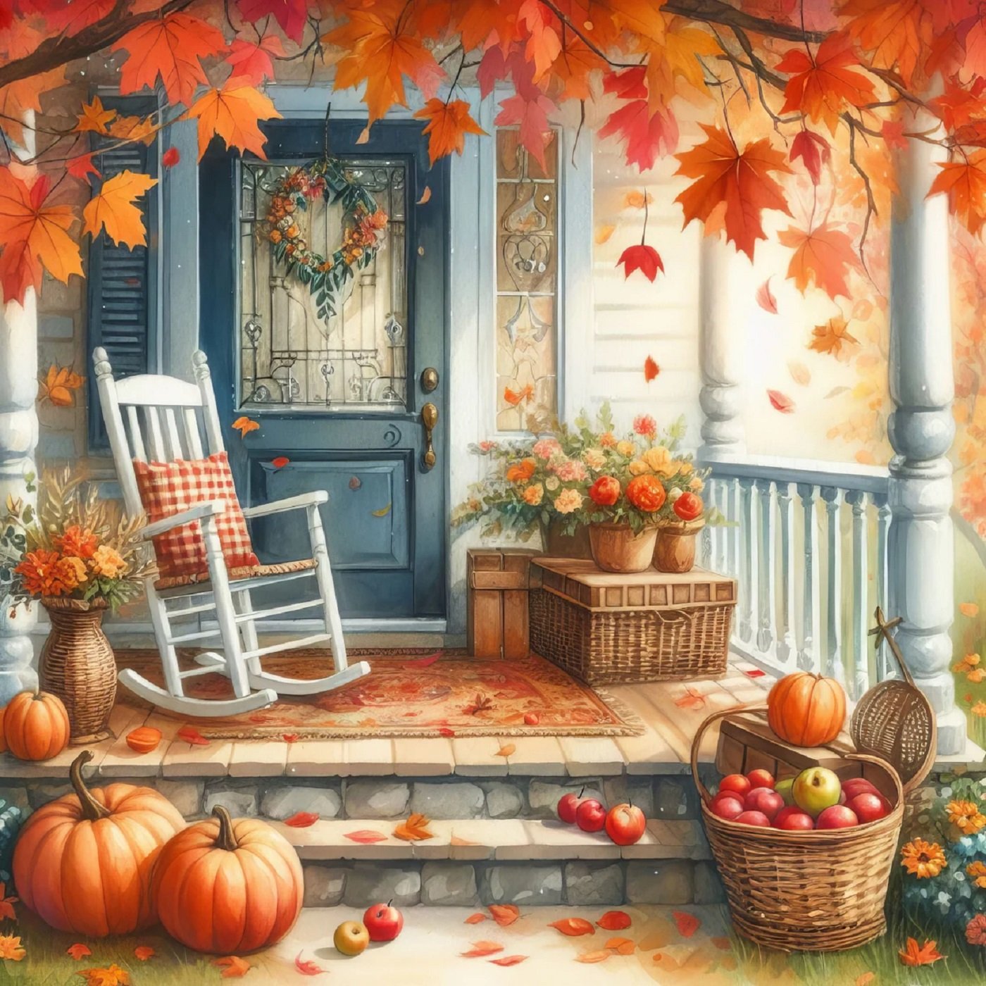Jigsaw Puzzle | 81 pieces | Front Porch | Jigidi