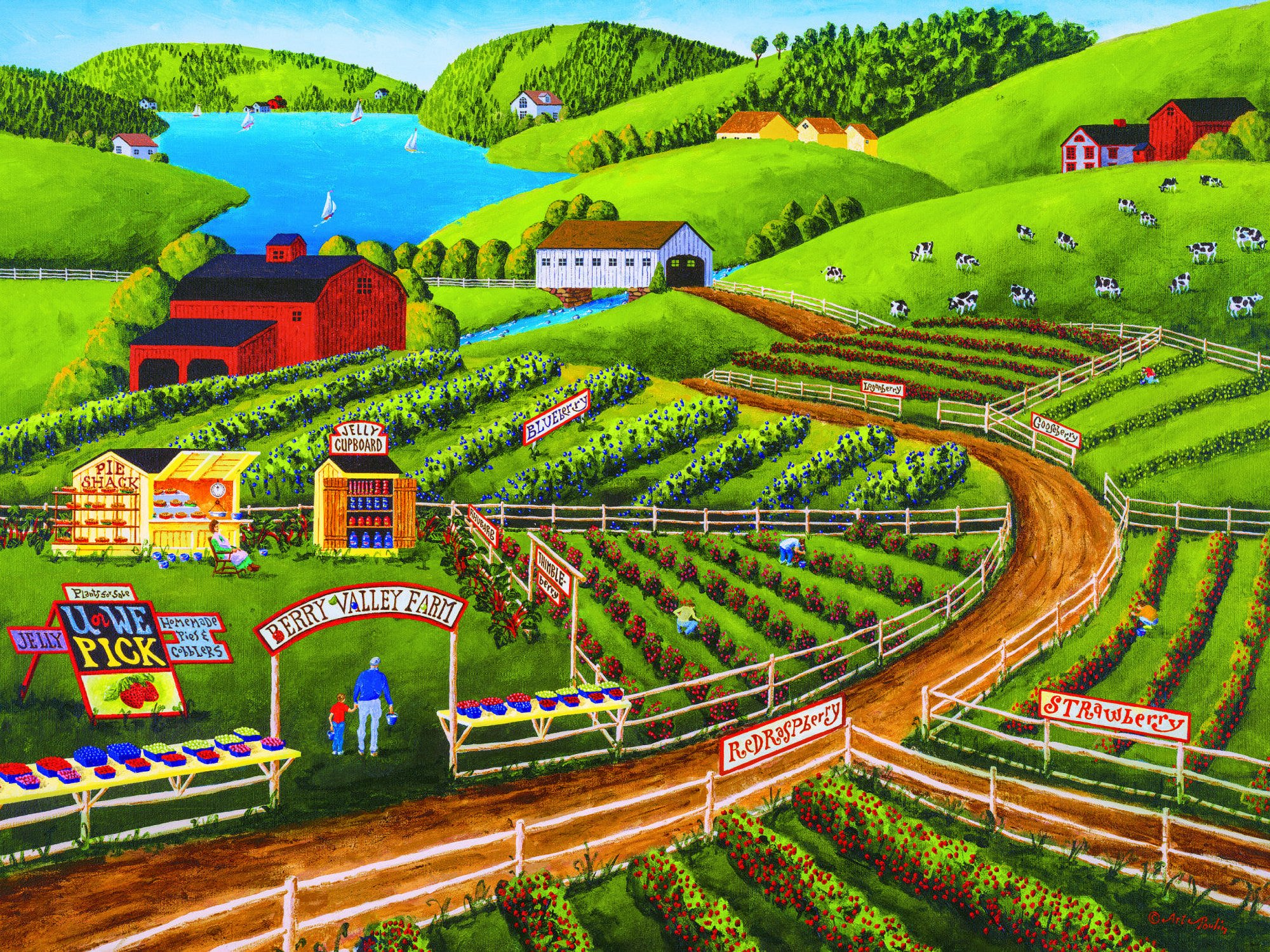 Solve Berry Valley Farm jigsaw puzzle online with 352 pieces
