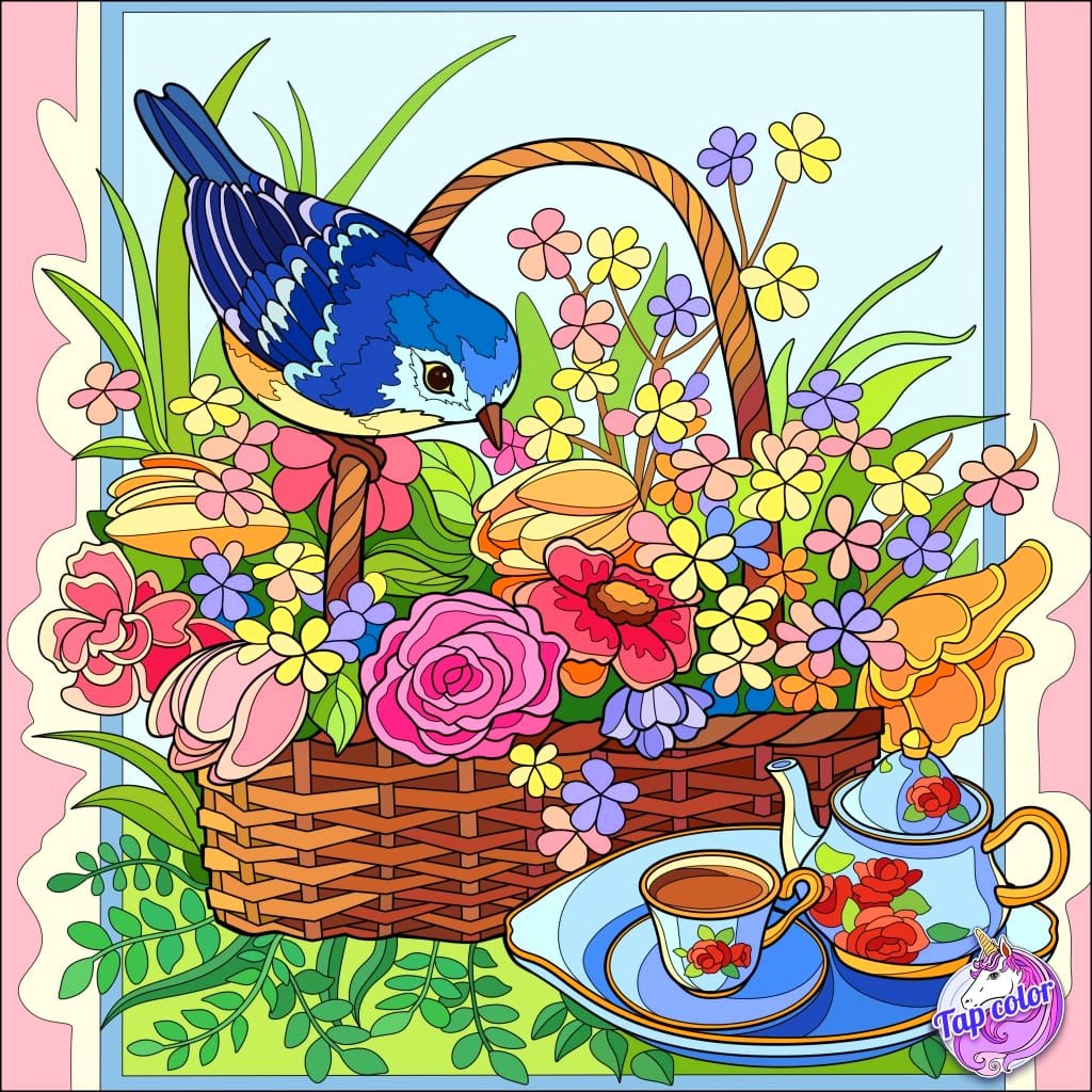 Puzzle Rys Solve 43 Tap Color jigsaw puzzle online with 256 pieces