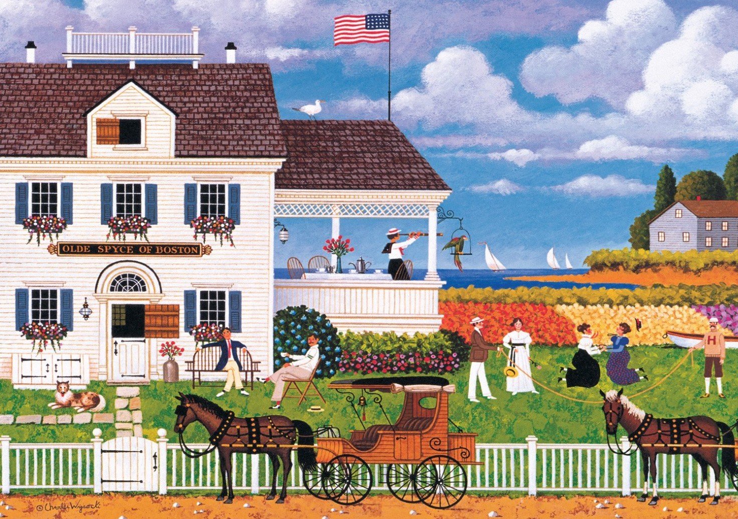 Puzzle | 210 pièces | Old Homestead Bakery {Charles Wysocki} | Jigidi