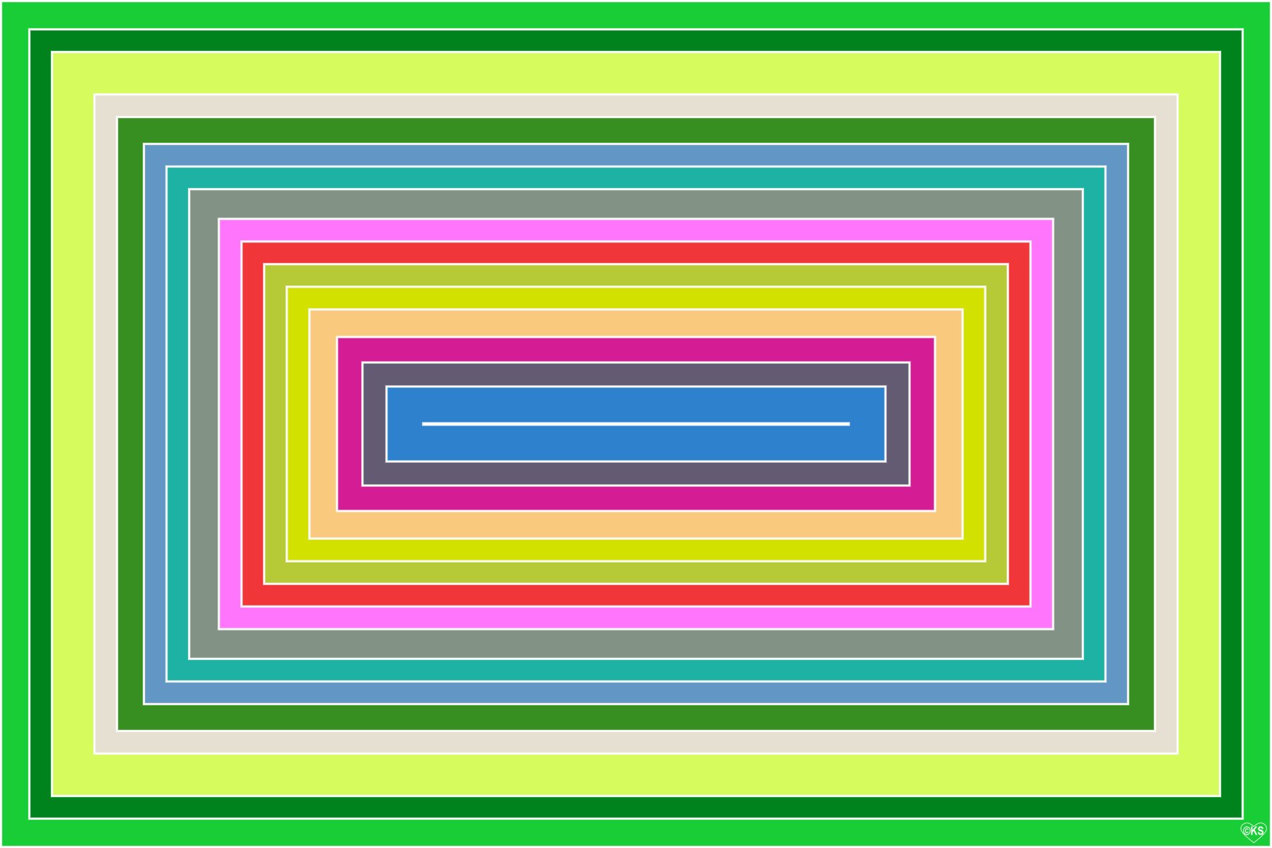 Solve Concentric Rectangles!! ~ M jigsaw puzzle online with 96 pieces