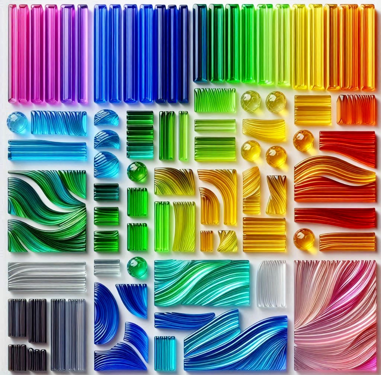 Solver Colours Solve Dreamy Color Palette jigsaw puzzle online with 100 pieces