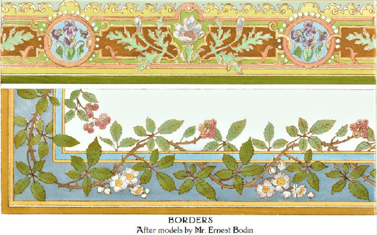 Solve Vintage Wallpaper Borders jigsaw puzzle online with 77 pieces