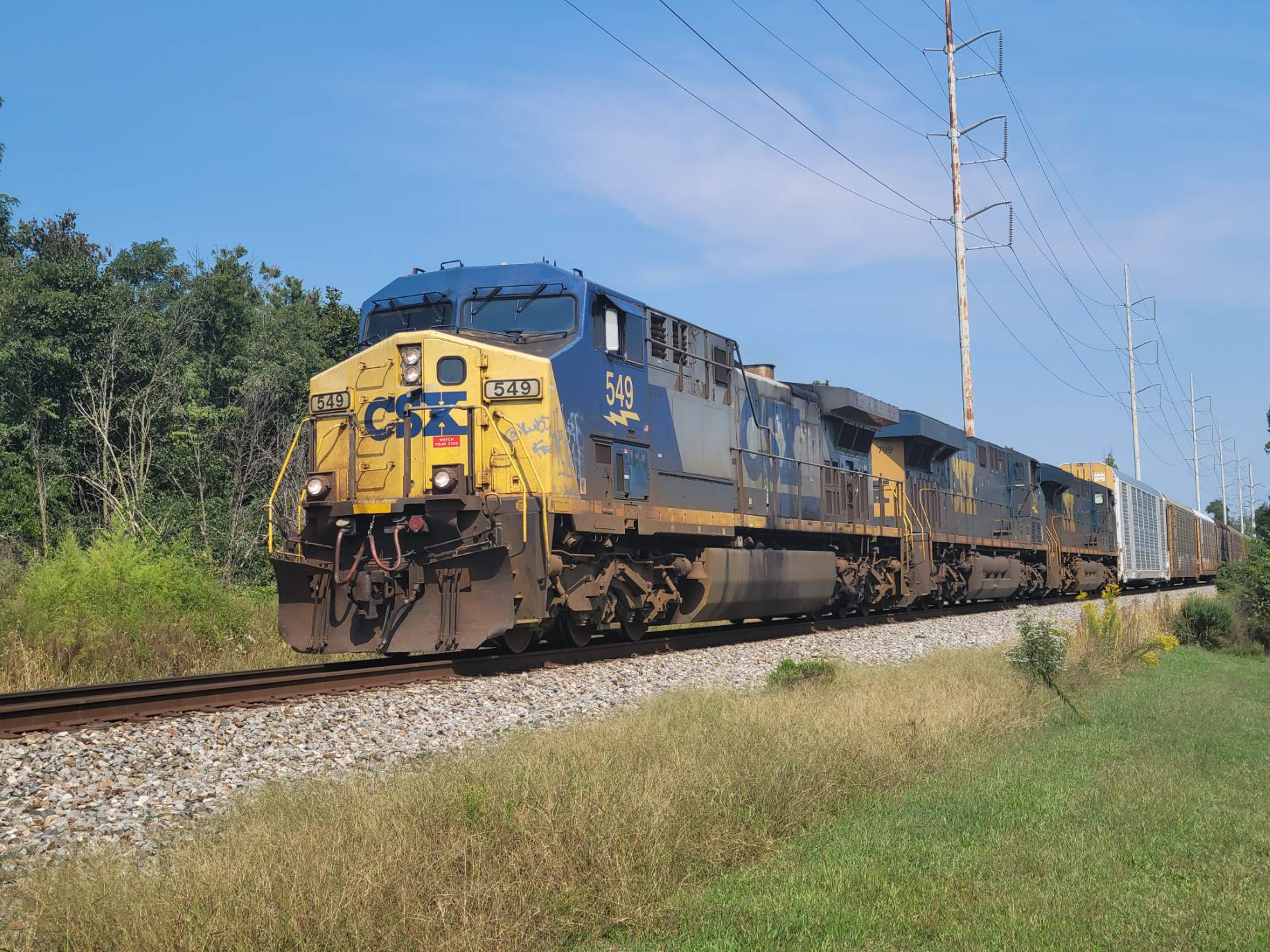 Solve CSX 549 Leads M217 West jigsaw puzzle online with 176 pieces