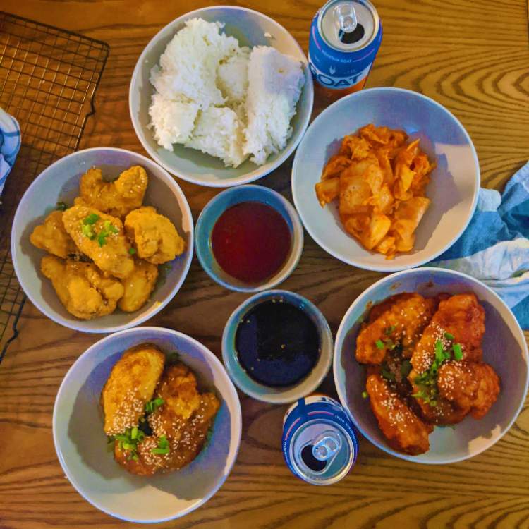 Solve Kenji's Korean Fried Chicken with the two sauces