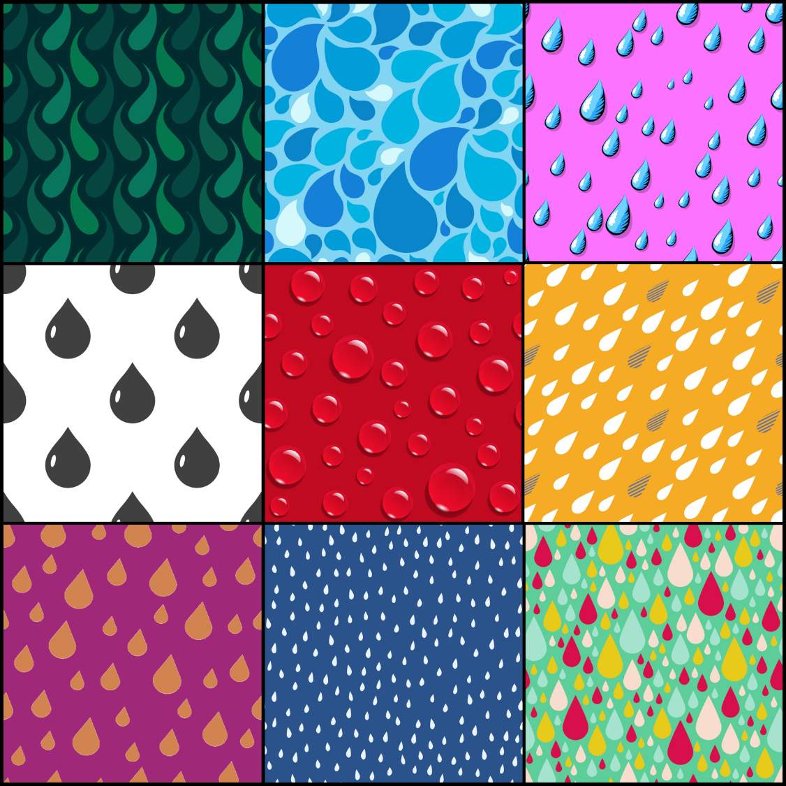 One Drop Pattern Solve Drop patterns 1 jigsaw puzzle online with 81 pieces