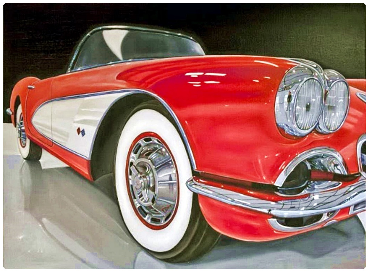 solve-1961-corvette-oil-on-canvas-jigsaw-puzzle-online-with-300-pieces