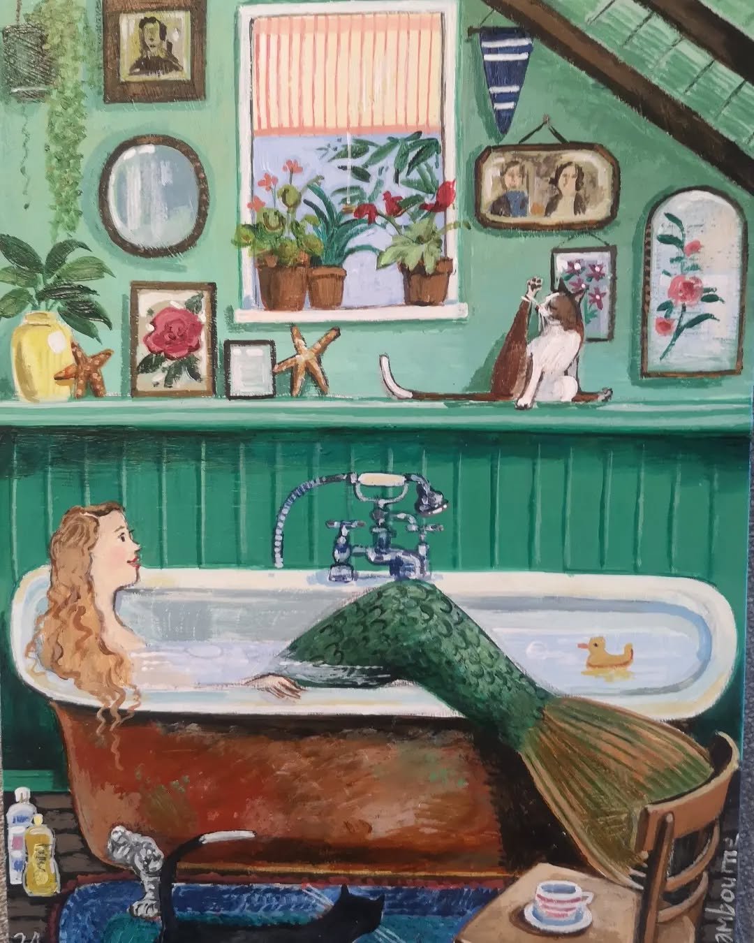 A Mermaid's Bath Jigsaw Puzzle (1000 Pieces)