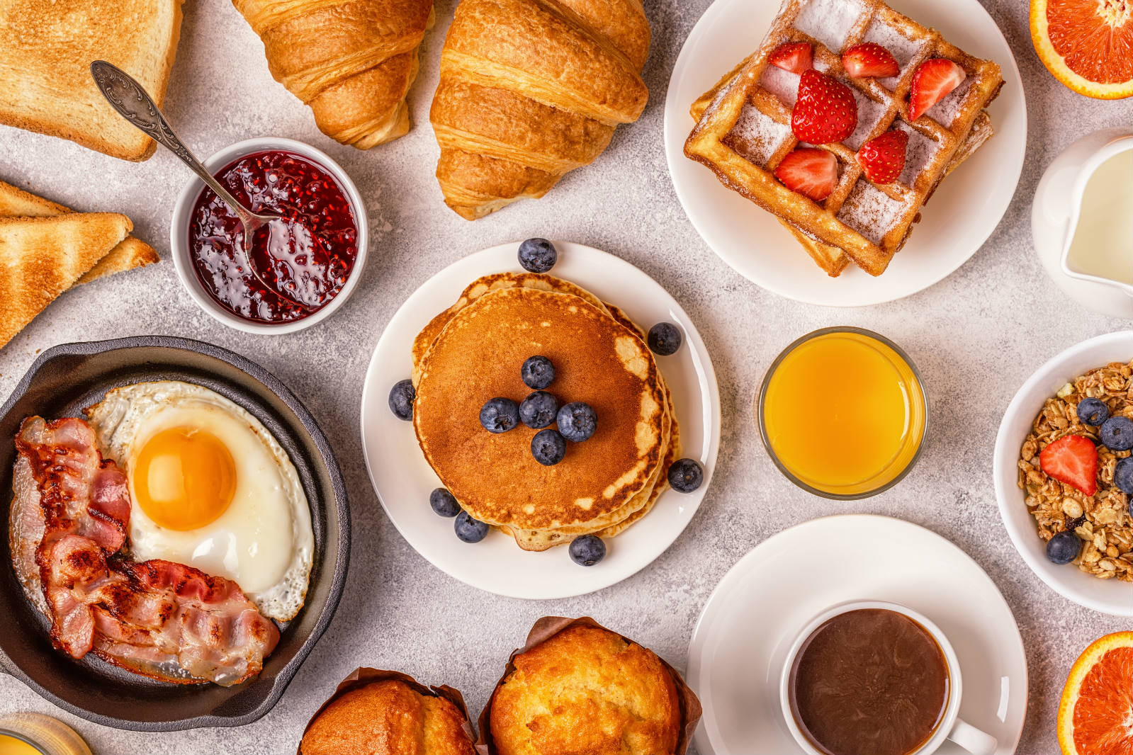 Jigsaw Puzzle | 442 pieces | Breakfest Feast | Jigidi