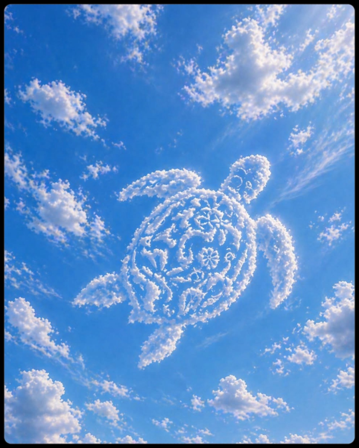 Solve Turtle In The Clouds jigsaw puzzle online with 154 pieces