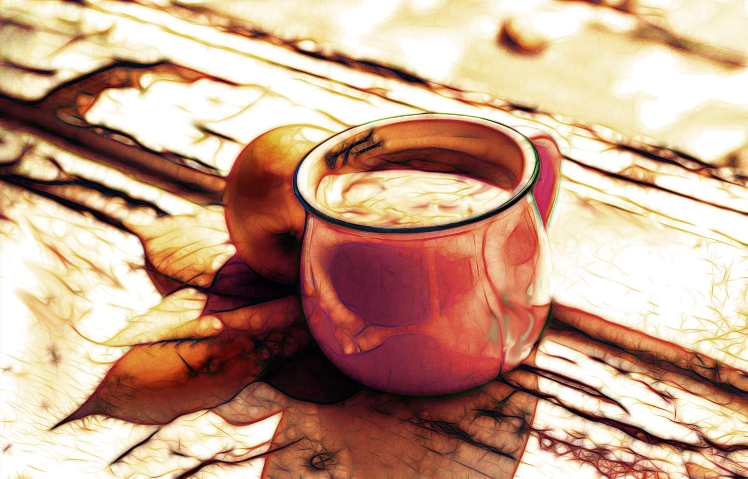 Cup of Coffee Jigsaw Puzzle 1000 pezzi per adulti, Graffitic Breakfast Coffee Angel Jigsaw Puzzle for